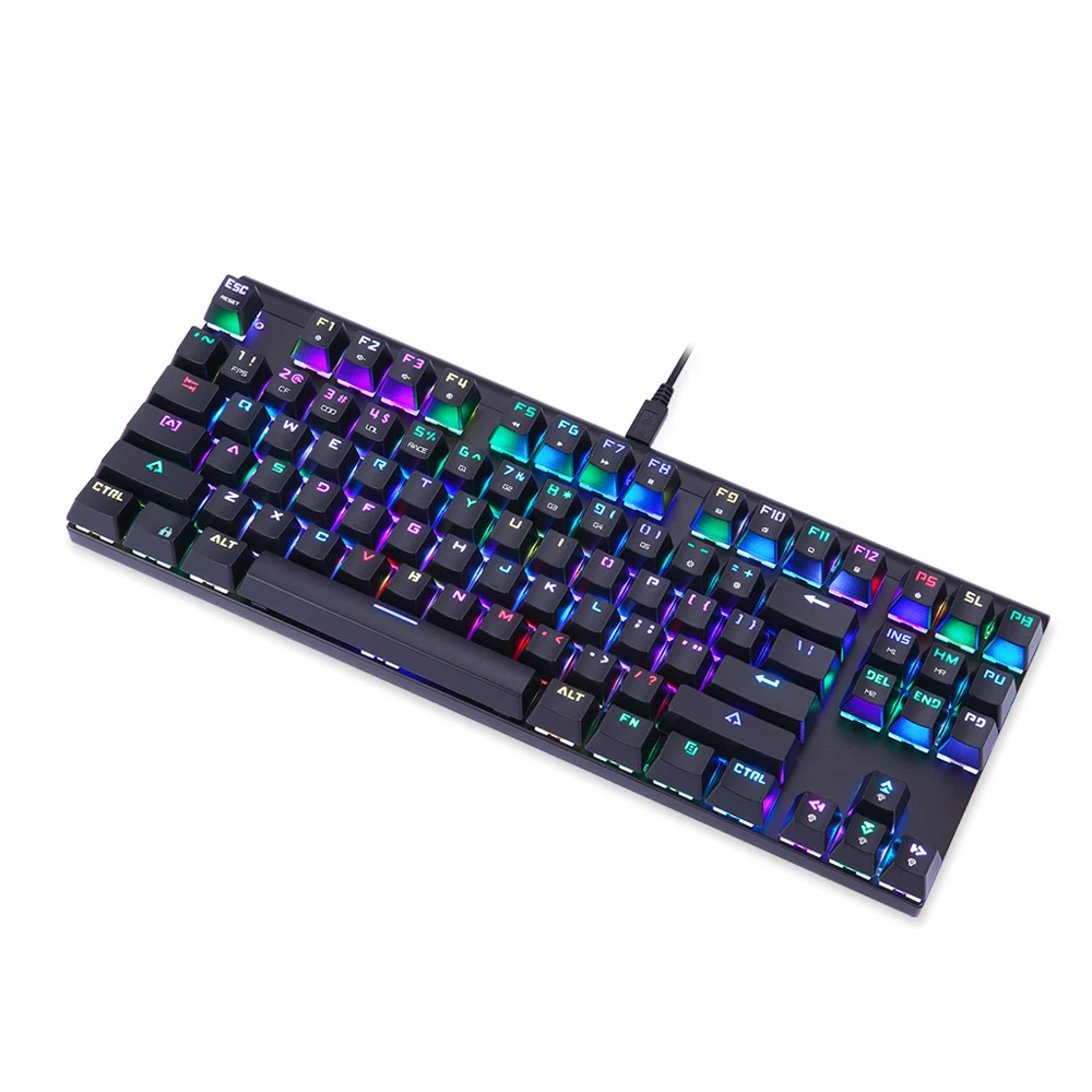 MOTOSPEED CK101 синий/красный переключатель Профессиональная USB Gaming механическая