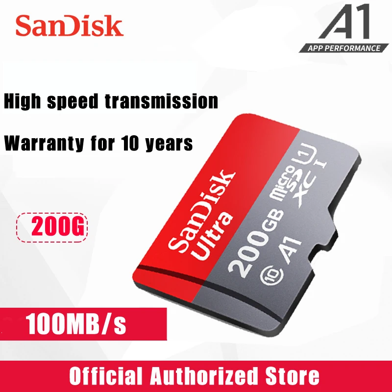 Micro sd карта памяти 16-256 ГБ класс 10 128-200 | Компьютеры и офис