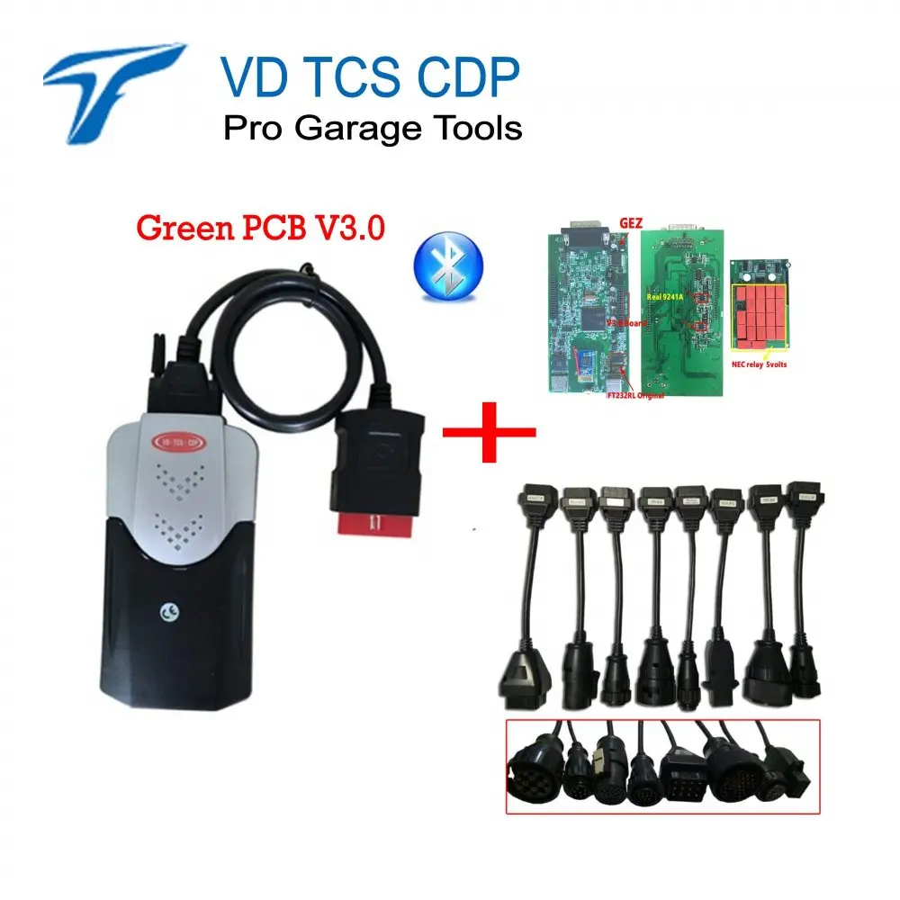 Рекомендуем! TCS CDP PRO PLUS bluetooth с 15R3/2016 00 OBD2 диагностических инструментов для