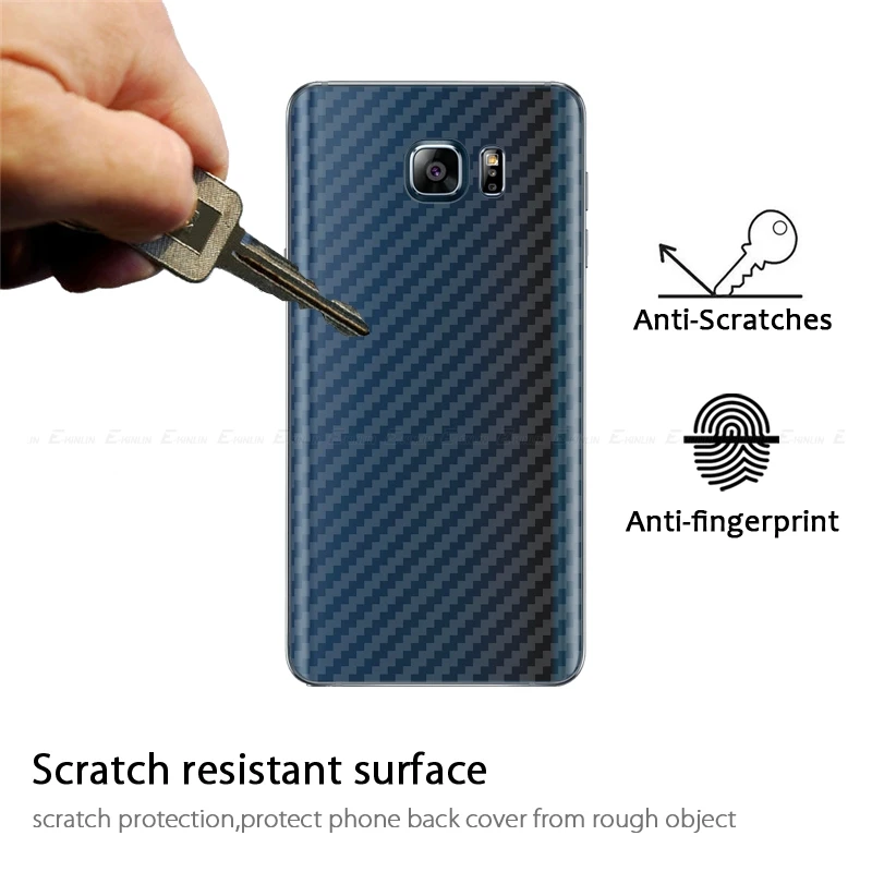 5 шт. защитная задняя пленка из углеродного волокна для Samsung Galaxy S6 S7 Edge S9 S8 S10e Plus Note 8