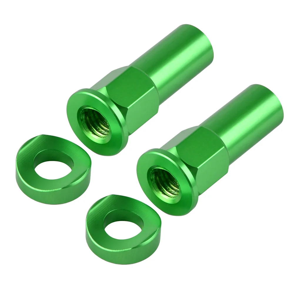 Green Комплект для мотокросса Rim Lock Nut Spacer для KTM Honda Yamaha Suzuki Kawasaki CR YZ KX RM CRF YZF KXF RMZ KLX GSXR CBR мотоцикл - Цвет: Green