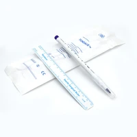 disposable sterilized package with ruler medical surgery permanent makeup body tattoo piercing scribe skin marker pen