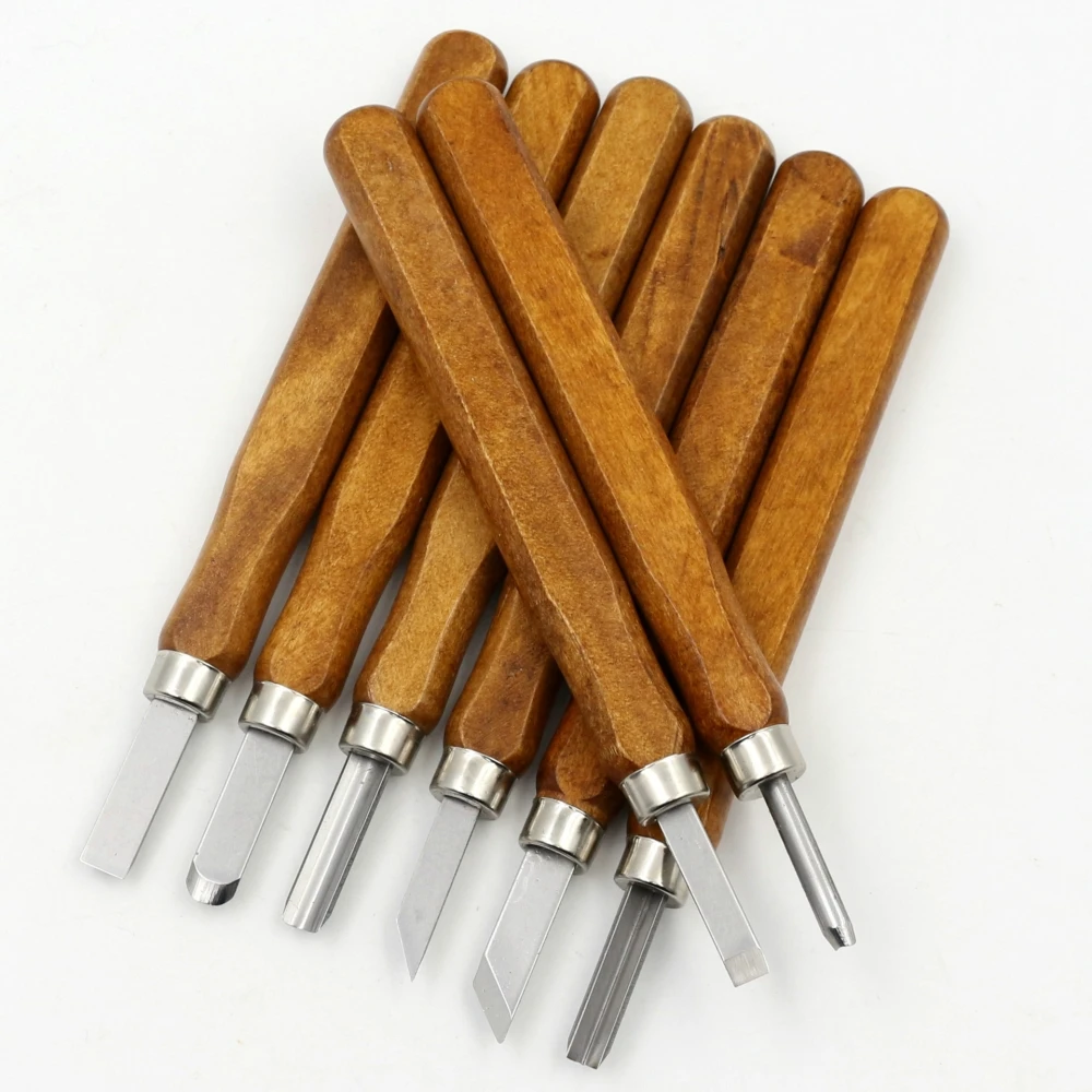 

8 шт. профессиональный набор инструментов для резьбы по дереву, высококачественный набор резьбы по дереву для ручного резьбы, деревообрабат...