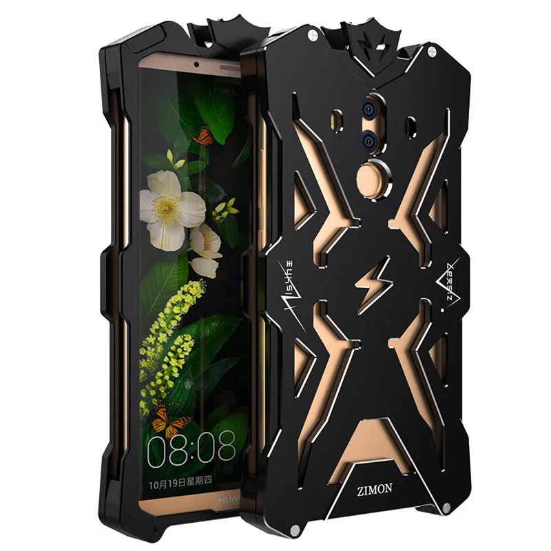 Роскошный чехол для Huawei Mate 20 10 Pro противоударный алюминиевый металлический 3d