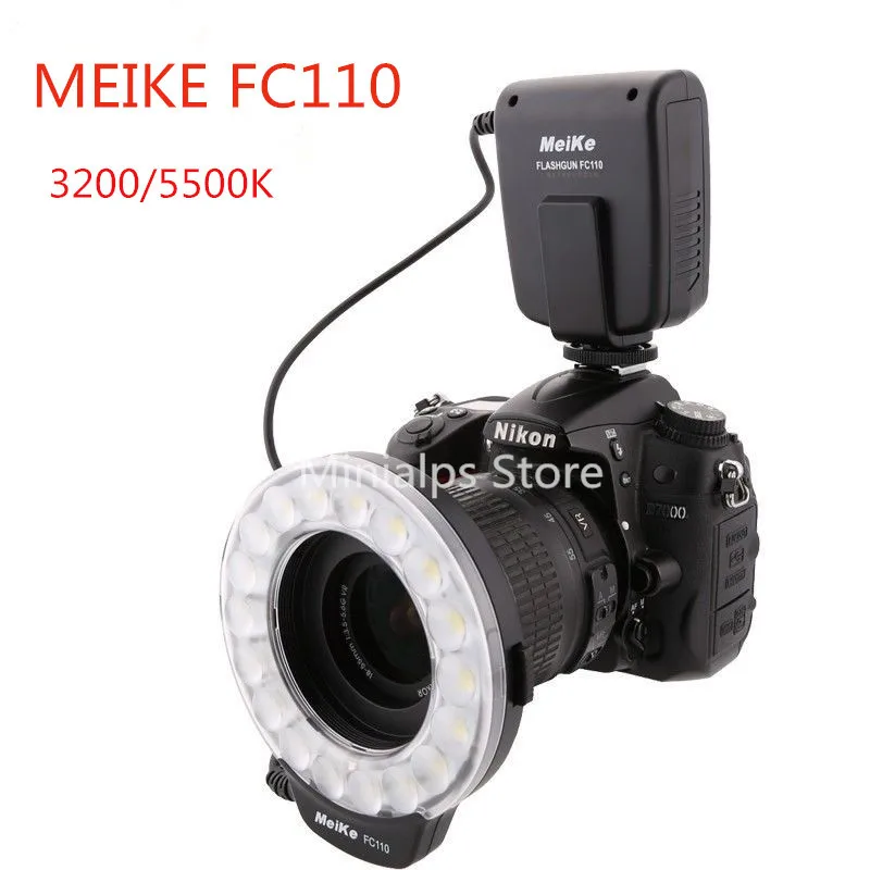 Meike FC-110 светодиодный макро-Кольцевая вспышка для Canon/Nikon/Pentax/Olympus | Электроника