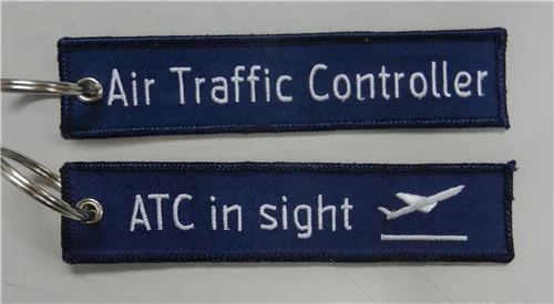 Контроллер воздушного движения ATC в виде ткани брелок авиационные бирки|air traffic