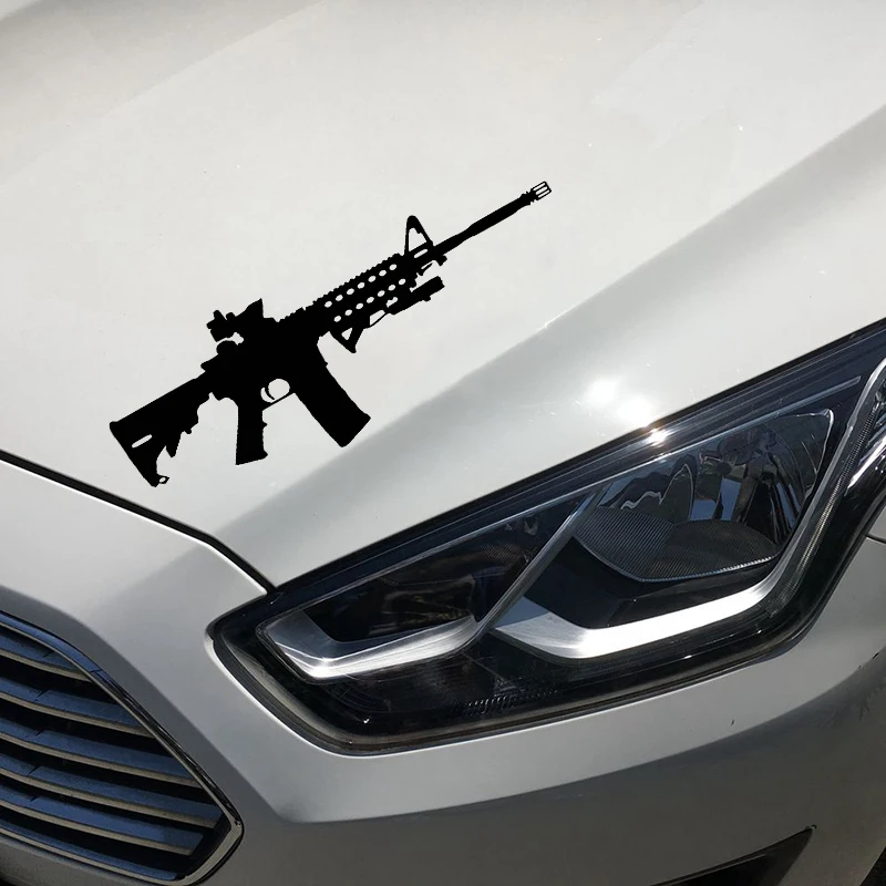 

20*7.3cm Vinyl Decal Sticker Car Window Wall Bumper Gun Ammo Cute Interesting Fashion Sticker Decals