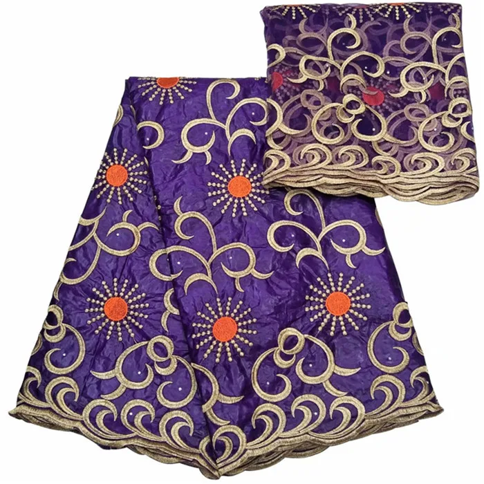 African Lace Fabric Bazin Riche 2019 New Design Embroidered Getzner With Tulle ! | Дом и сад