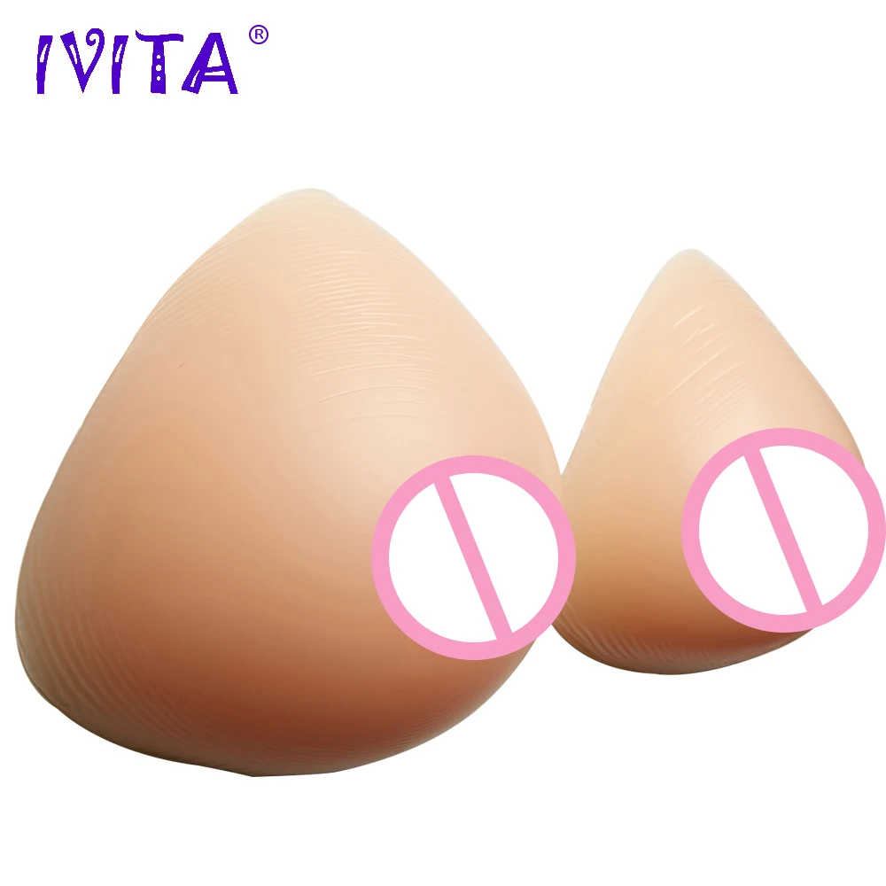 IVITA 1600 г пара искусственные реалистичные силиконовые формы груди поддельные
