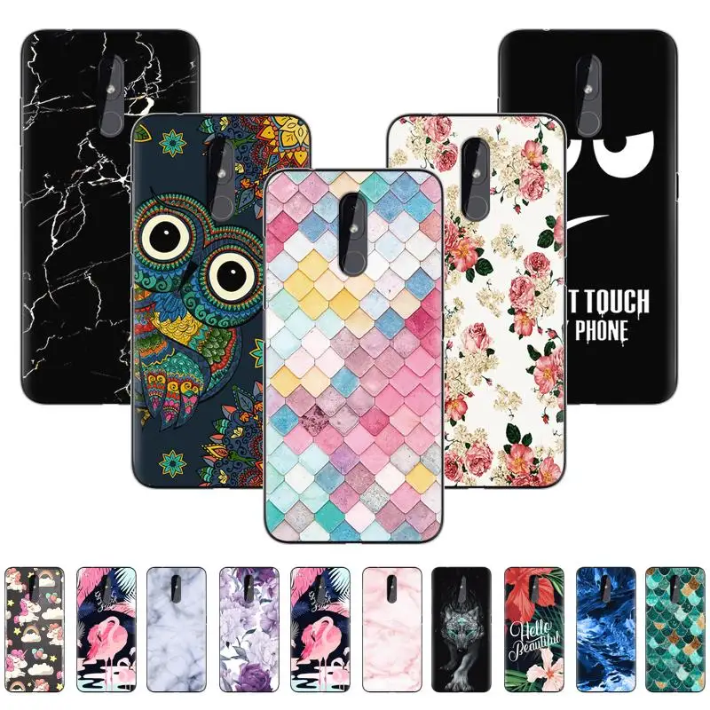 for Nokia 3.2 Case 6.26" Silicone TPU Soft Cute Cartoon Nokia3.2 Back Cover Shell Bags Fundas Phone Capa |