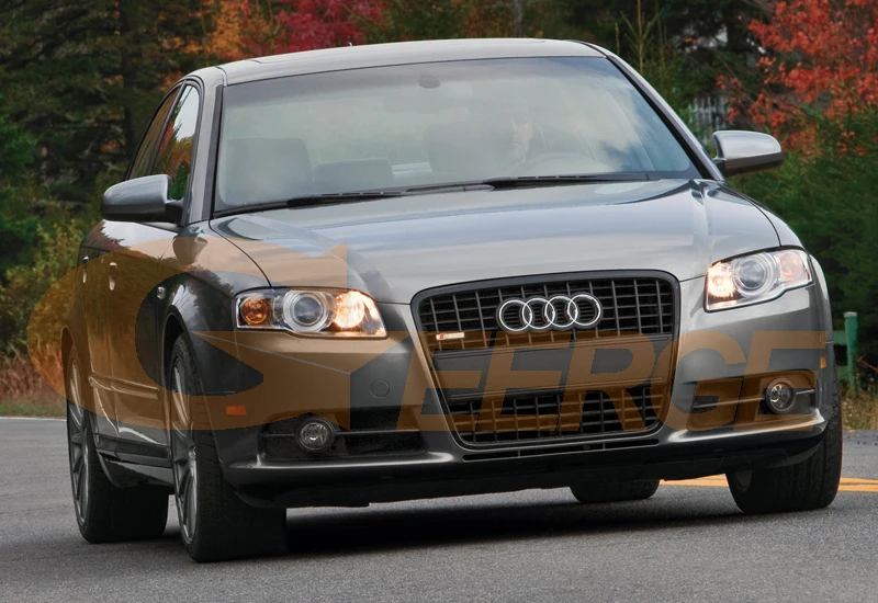 Для Audi A4 S4 RS4 2005 2006 2007 2008 2009 ксеноновая фара отличное Ультра яркое освещение COB комплект светодиодов «глаза ангела» halo ring