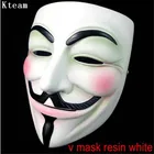 Высокое качество V For Vendetta Маска Смола собирать домашний декор вечерние линзы для косплея анонимная маска Гай Фокс Тема фильма Маска игрушка