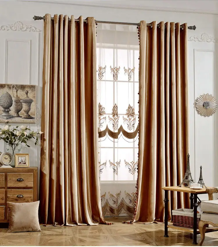 TIYANA, европейские фланелевые занавески s для гостиной, роскошные бархатные шторы, оконная панель, ткань, кофейная занавеска для спальни, 124#4