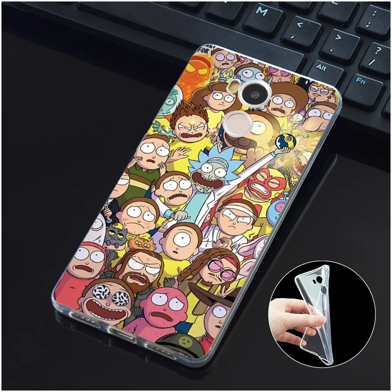 DREAMFOX L600 Rick And Morty Мягкий ТПУ силиконовый чехол для Xiaomi Redmi Note 3 4 5 Plus 3S 4A 4X 5A Pro Global |