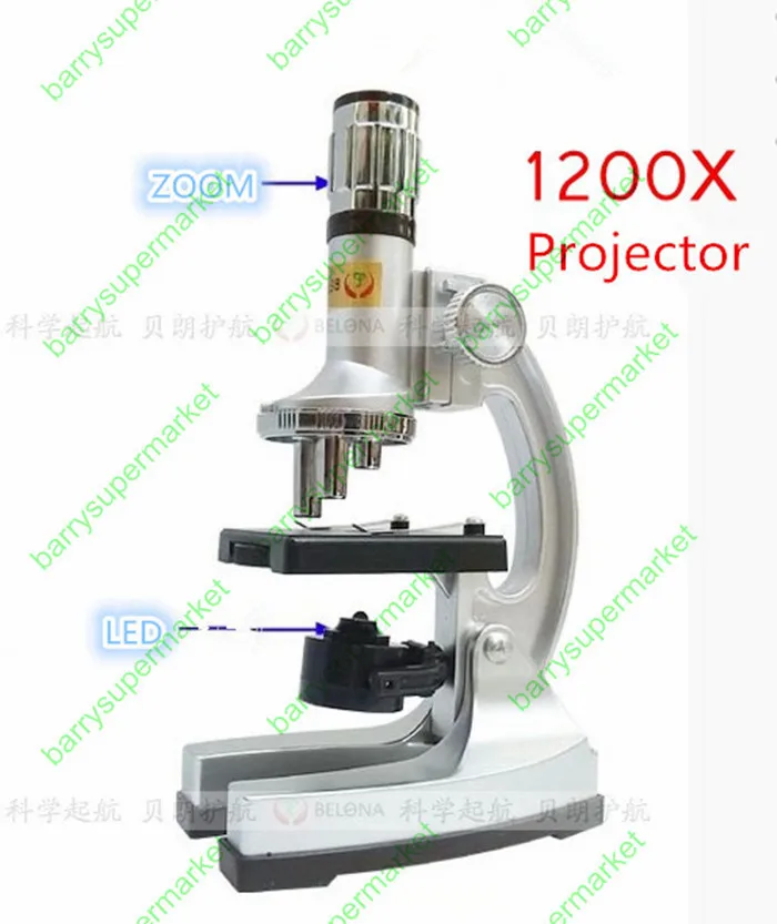 Fun Zoom Student Education Biological Microscope 1200X with projection | Инструменты