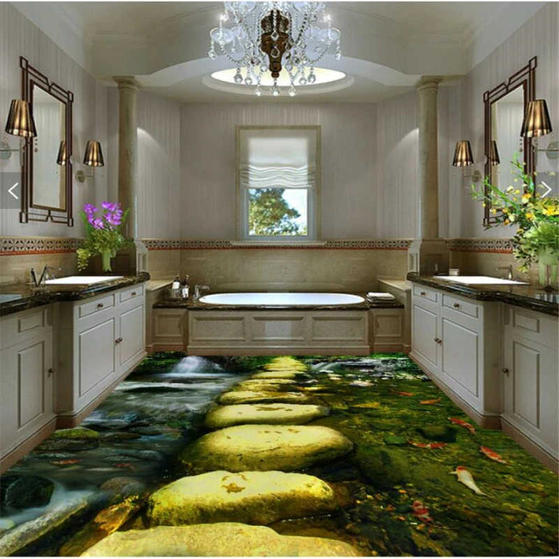 Водостойкая Нескользящая самоклеящаяся наклейка 3D для ванной комнаты