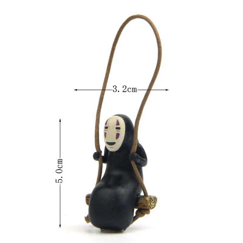 Hayao Miyazaki Spirited Away To Swing No Face Man Figure Action Toy Resin 5.2cm | Игрушки и хобби