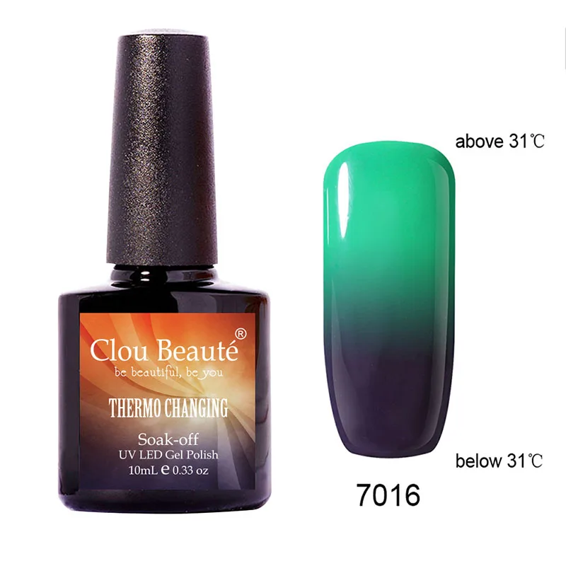 Модный 48 цветов s 10 мл Clou Beaute 7016 Гель лак для ногтей с изменением цвета под