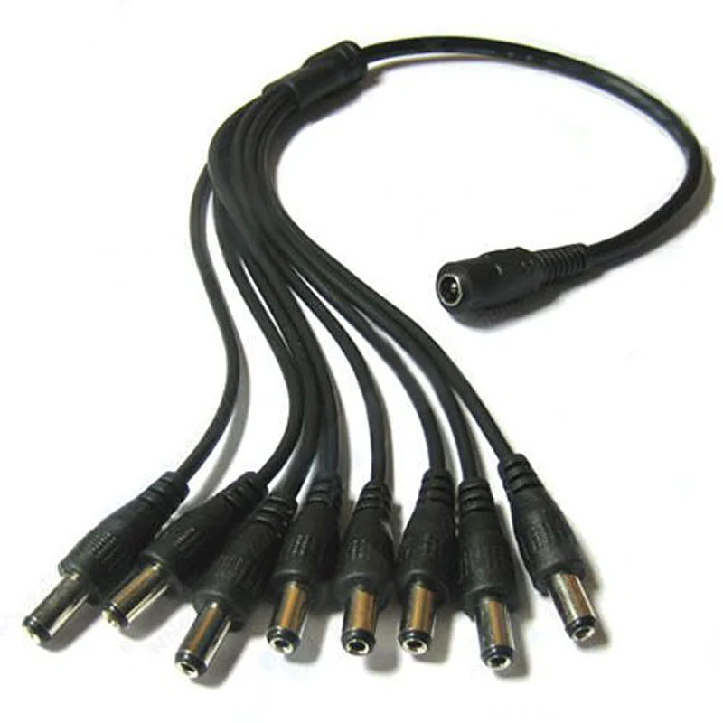 Video Surveillance Power Cable 1 to 8 Way DC Splitter CCTV for Security Cameras POE cctv tester | Безопасность и защита
