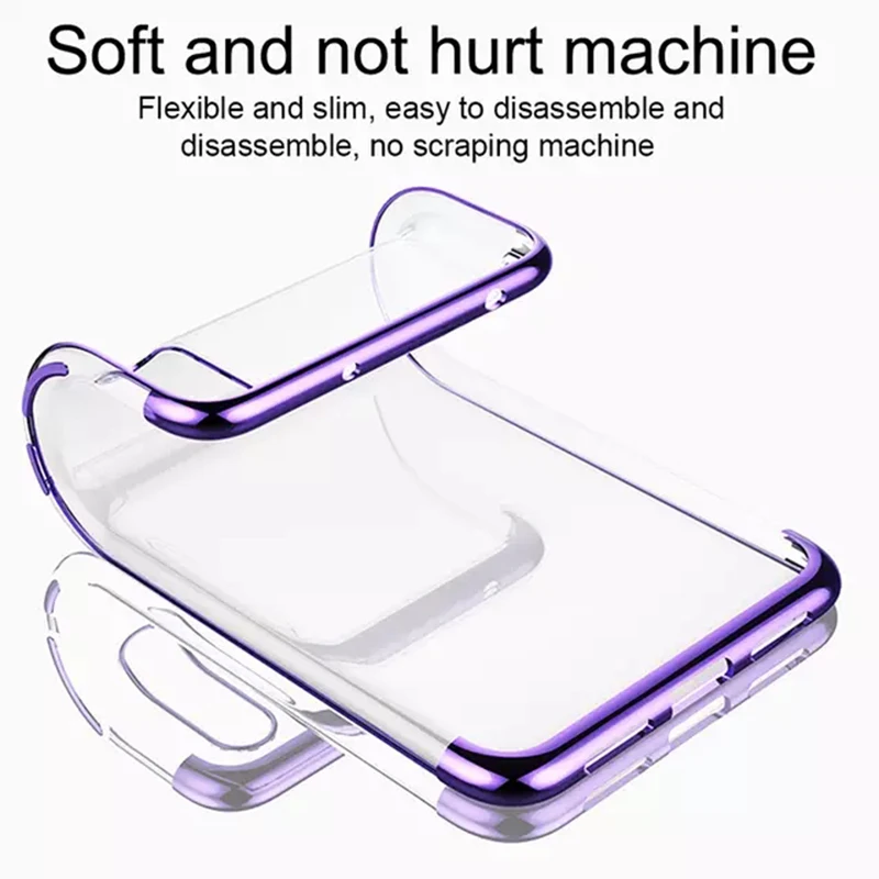 Plating TPU Phone Case for Huawei P20 Lite Mate 20 X Soft 3in1 Pro P8 P9 P10 P30 |