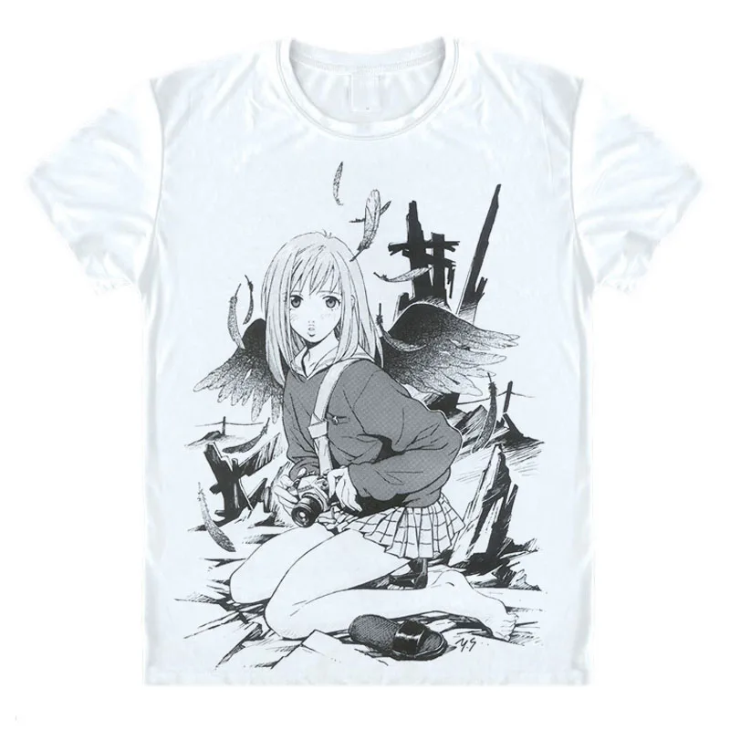 Аниме Fooly овевает футболка FLCL Наота Mamimi мультфильм короткий рукав футболка уникальный дизайн прекрасный влюбленных Одежда - Цвет: 14