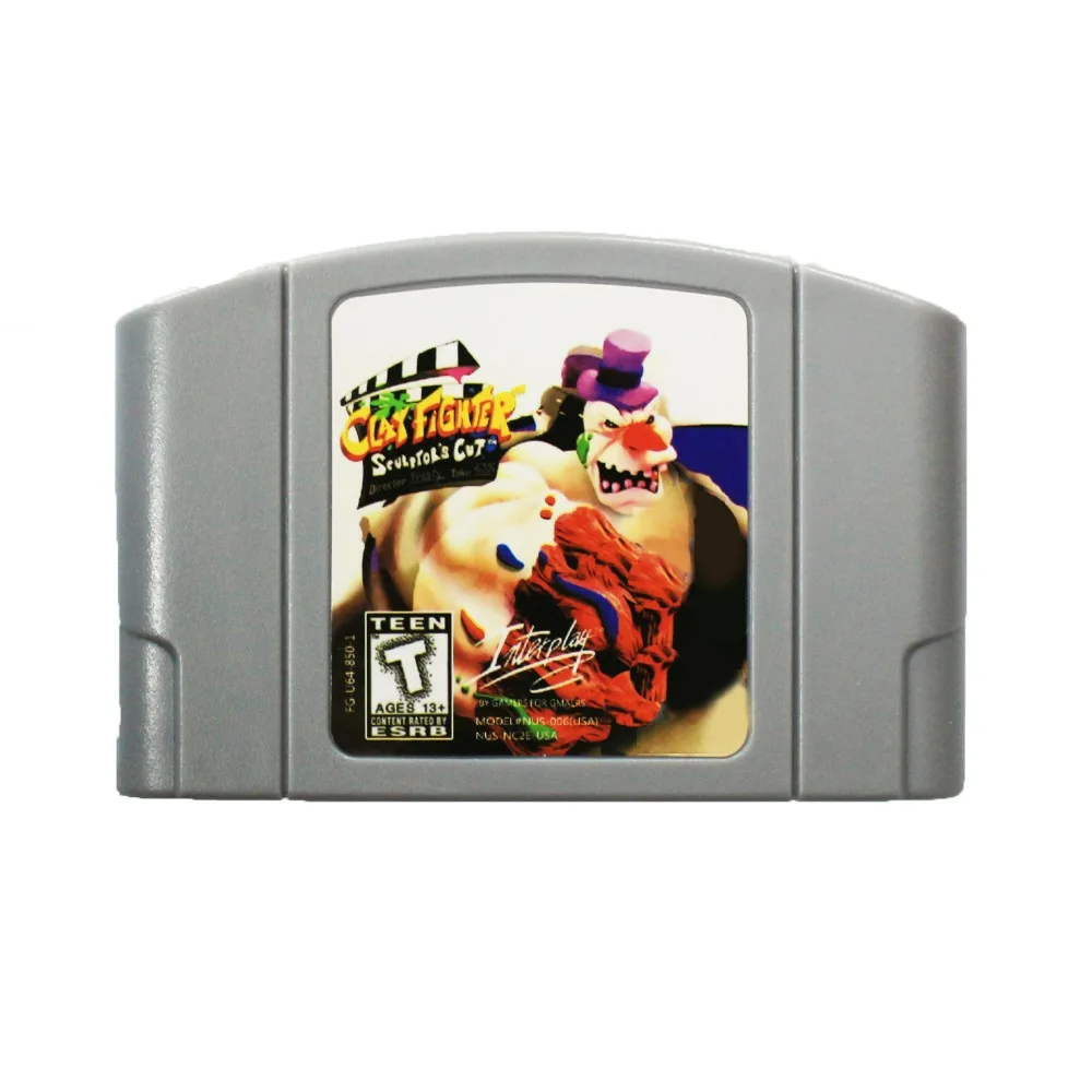 

Игровая карта Clay Fiahter 64 Bit Games 64 English NTSC