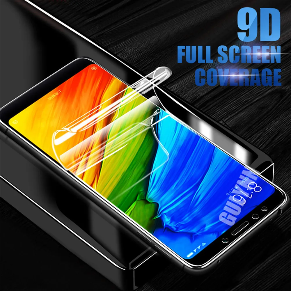 Мягкая Гидрогелевая пленка для Xiaomi Redmi 7 8 9 8T 9S 6A 6 5A 5 Plus 4X Pro 9D полноэкранная