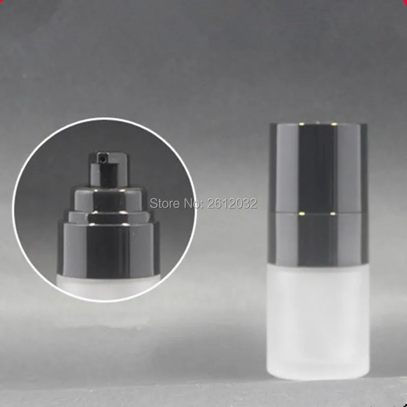 20 мл матовое стекло нажмите насос бутылка с прозрачной насоса пустой мороз