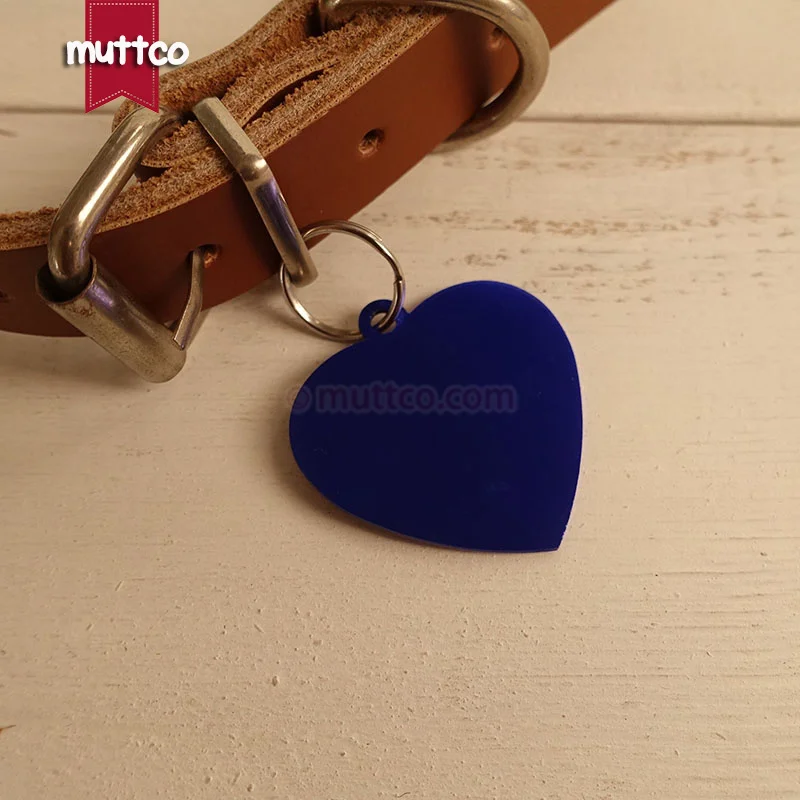 20 шт./лот простая Алюминиевая бирка с именем для домашних животных в форме сердца