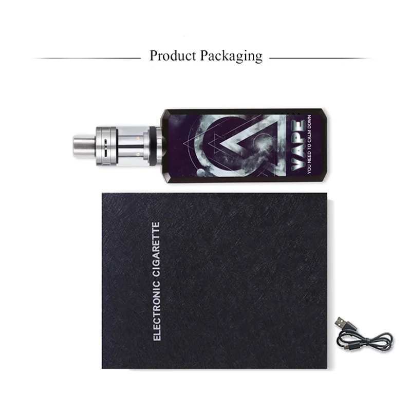 GTS86 80 Вт коробка VAPE mod kit электронная сигарета 2100 мАч батарея 3 мл бак 0.4ohm