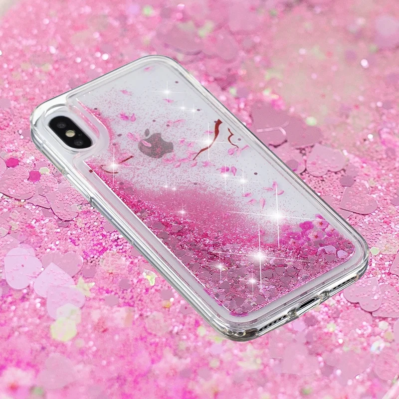 Жидкий чехол для huawei Enjoy 7S Honor 8X 7A 10 9 Lite mate 10 20 P8 P20 Lite Pro Мягкий силиконовый чехол с изображением вишневого дерева