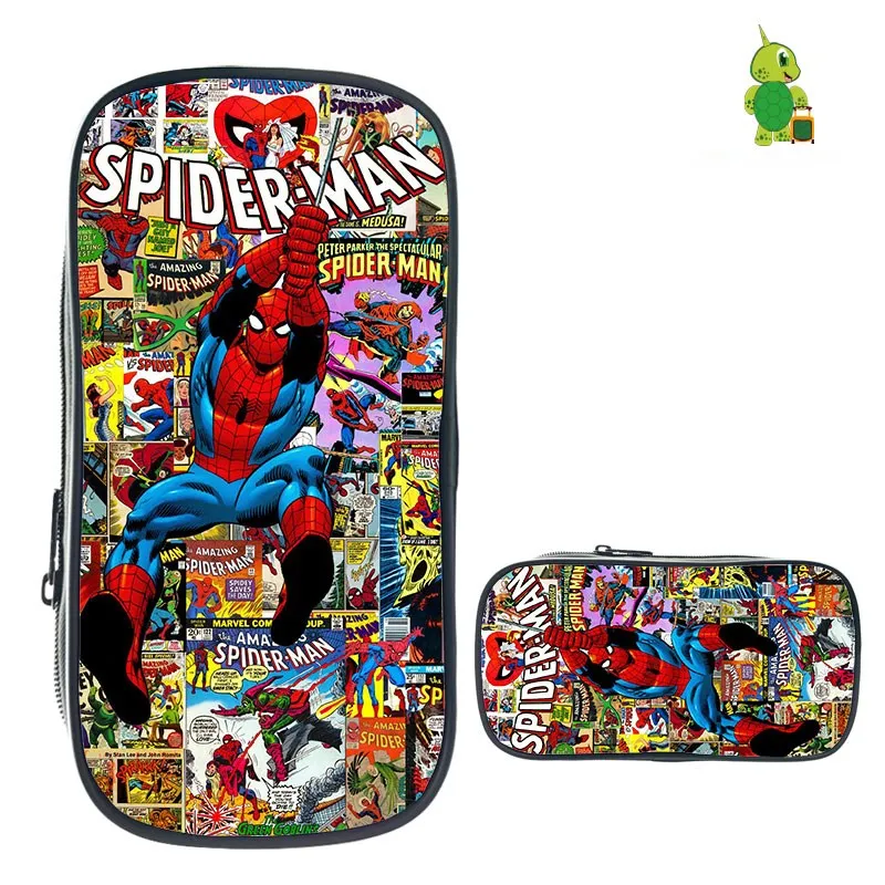 28 Spider Man Far From Home Pencil Case for Boys Girls Stationery Storage Bags Cosmetic Bag Kids School Supplies Makeup Bag - Color: 28