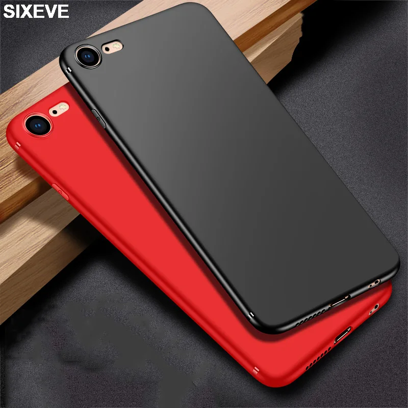 Однотонный силиконовый чехол из ТПУ для iPhone 6 s S 7 7S 8 Plus 5 5S 5SE X 10 6Plus 6splus 7plus 8plus
