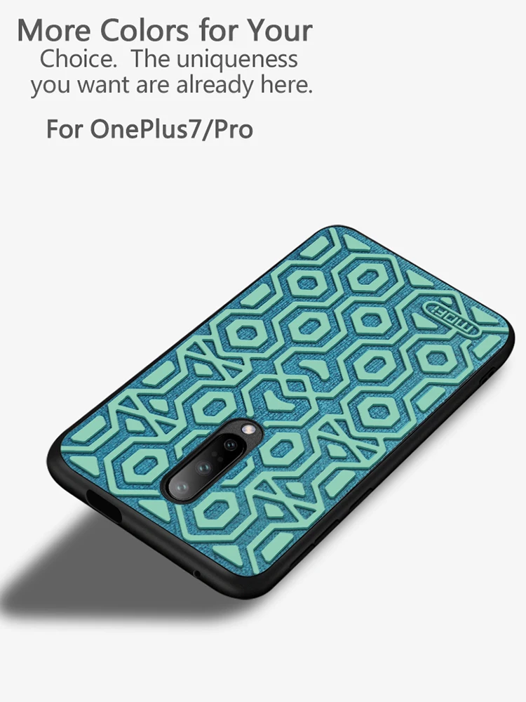 Для oneplus 7 pro Чехол силиконовый супер Нескользящая задняя крышка one plus 7 capas противоударный чехол MOFi 1+ 7 чехол s