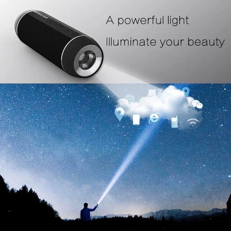 Переносной Bluetooth сабвуфер HOPESTAR P11 водонепроницаемый внешний аккумулятор с низким