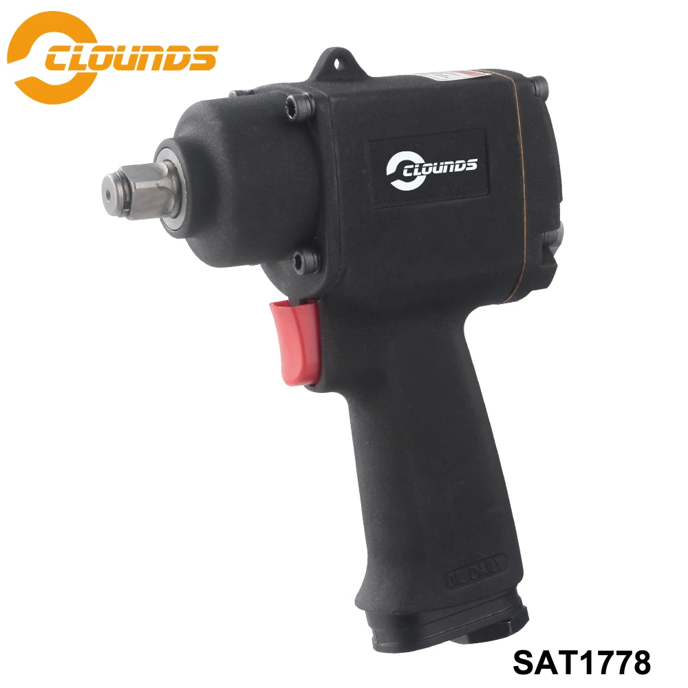 Высококачественный пневматический гаечный ключ SAT1778, профессиональный пневматический гаечный ключ 1/2 дюйма с ручкой выпуска 520N-m, светильник