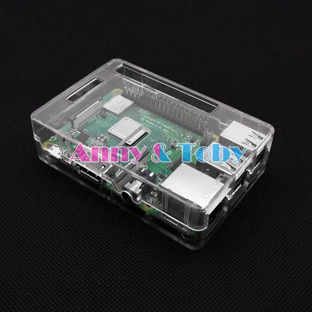Модель B28: Raspberry PI 3B+ plus Модель B прозрачный чехол корпус ABS пластиковая коробка для Ras pi 2 и Raspberry PI