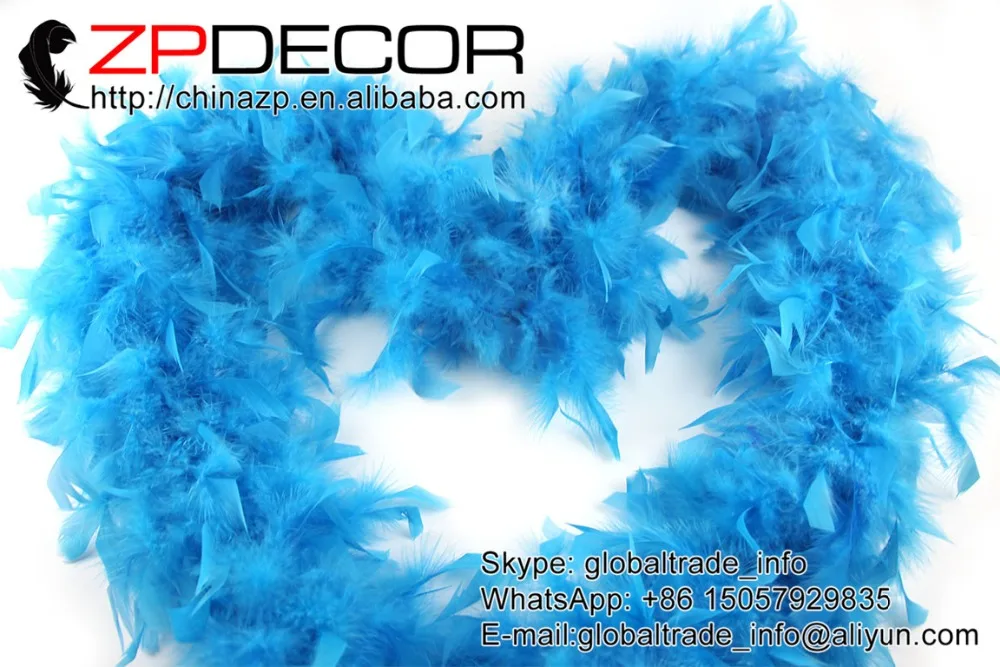 Zpdecoration перо 2 ярдов/партия 80 г оптовая продажа турецкого боа из перьев Chandelle для