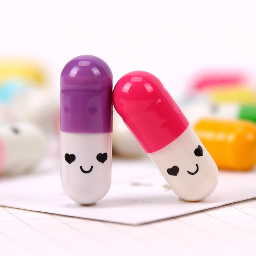 50 шт. новые модные детские капсульные буквы бумага Kawaii Emoticon смайлик таблетки