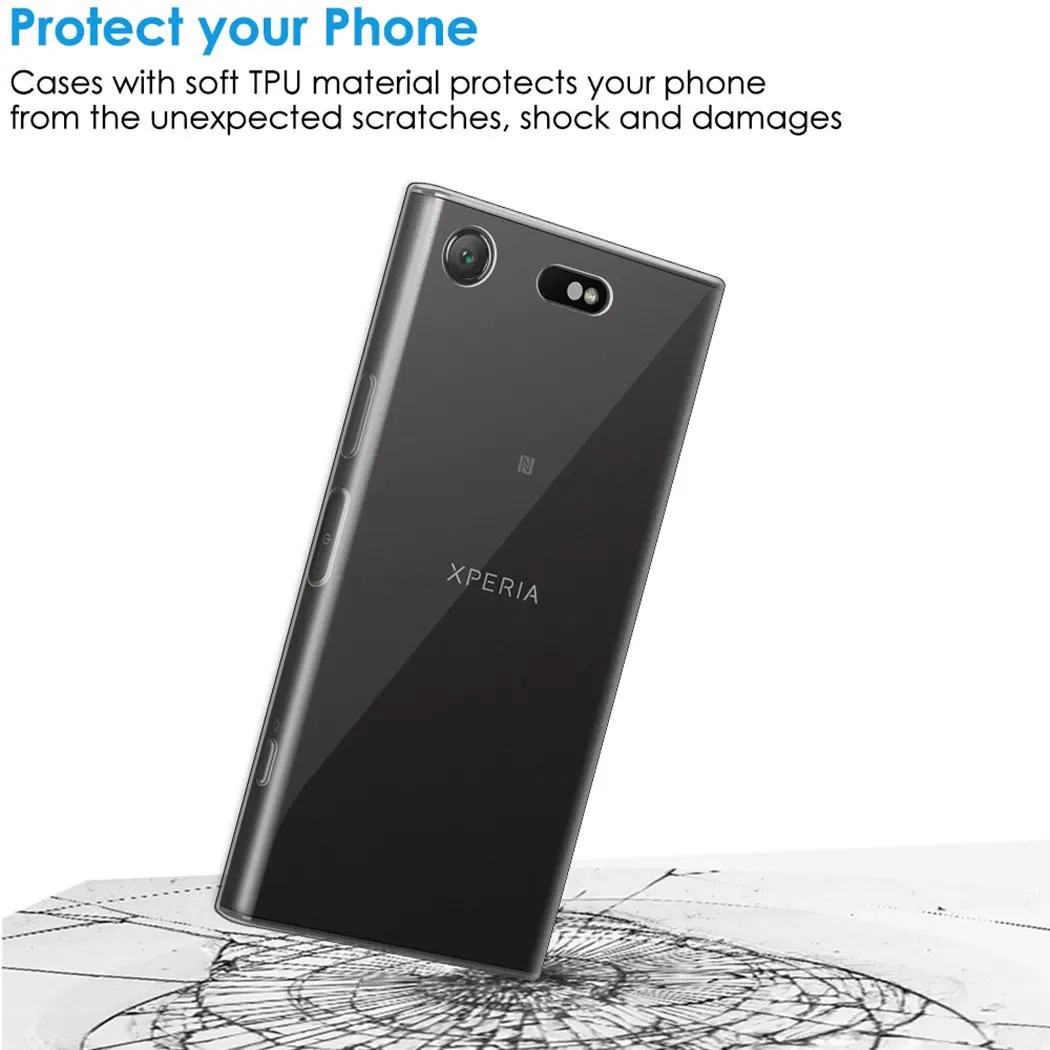 Ультратонкий Прозрачный мягкий силиконовый чехол из ТПУ для SONY Xparia X XA XA1 Plus Ultra XZ
