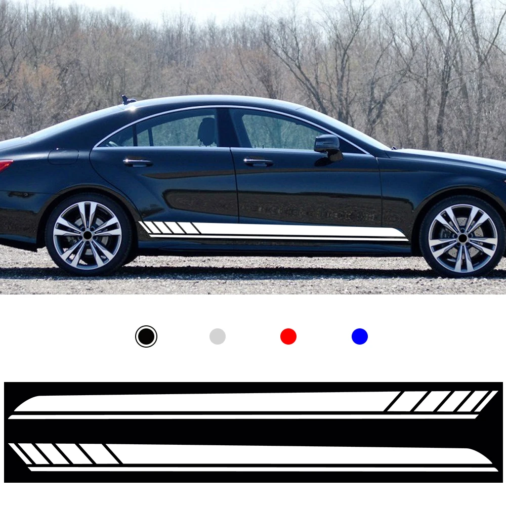 Наклейка на боковую дверь автомобиля для BWM E90 E60 Cadillac Audi A4 B8 A5 Mercedes Аксессуары 1