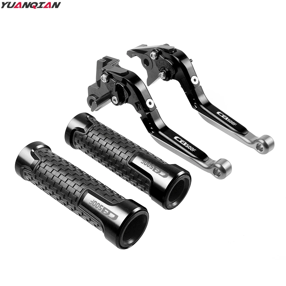 BKBKBKGY CB500F Мотоцикл Регулируемый складной тормозной рычаг сцепления ручные рукоятки Набор для Honda CB500F CB-500F CB 500F CB 500 F 2013 - Цвет: BKBKBKGY CB500F
