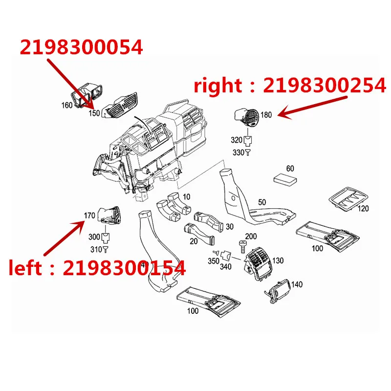Автомобильная приборная панель для кондиционера выход воздуха мер ED es be nzCLS300 W219