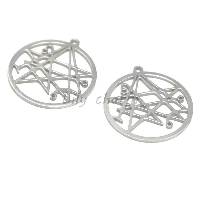 5 шт./лот Некрономикон кулон злой символ ювелирные изделия из нержавеющей стали HP