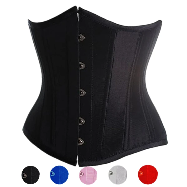 

Gothic Burlesque Underbust Corsets Bustiers Sexy Plus Size Bodyshaper Lace Up Back Waist Cincher S-6XL