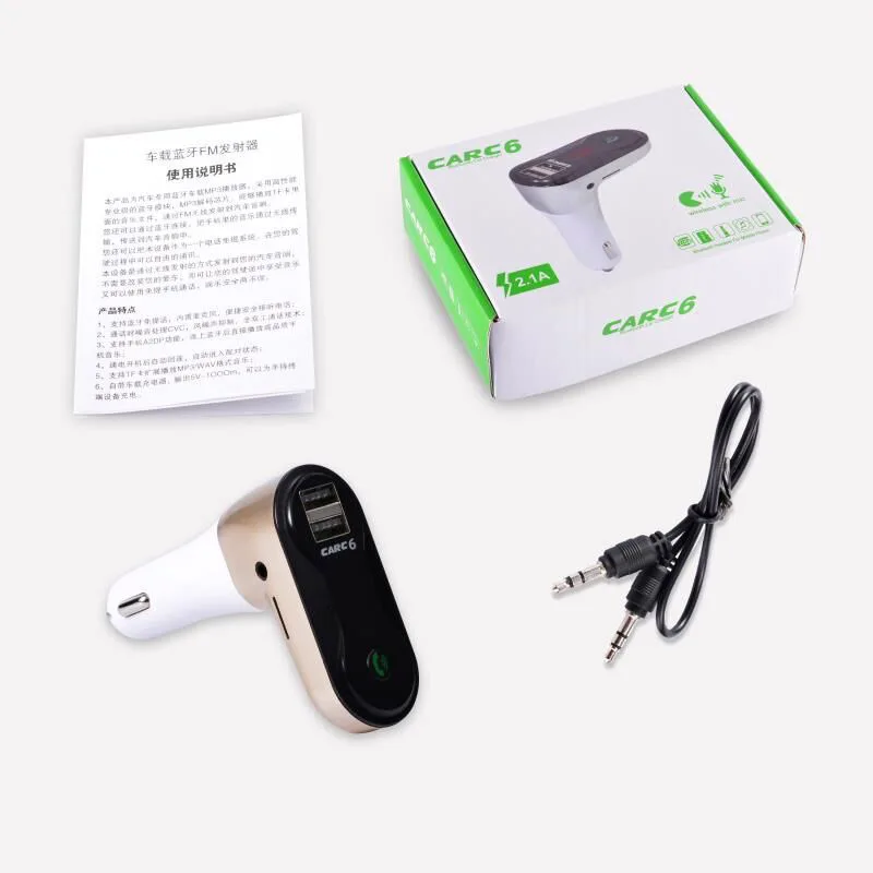 Bluetooth автомобильный комплект Автомобильное зарядное устройство fm передатчик MP3