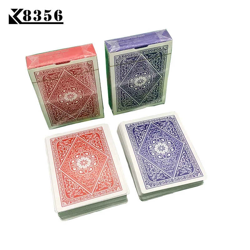 K8356 бумажные игральные карты, игра 1 набор, маленькие буквы, Техасский Холдем, гладкие карты для покера, колода, Baccarat, настольная игровая карта, 2,48*3,46 дюймов