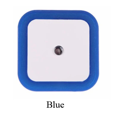 Blue Светильник Сенсор мини Ночной светильник Авто Управление ЕС США Plug Новинка квадрат, для малышей и детей постарше Спальня лампа Луна Романтический красочные светильник s лампочки - Испускаемый цвет: Blue