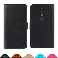 luxury wallet case for alcatel 1x 2019 pu leather retro flip cover magnetic fashion cases strap