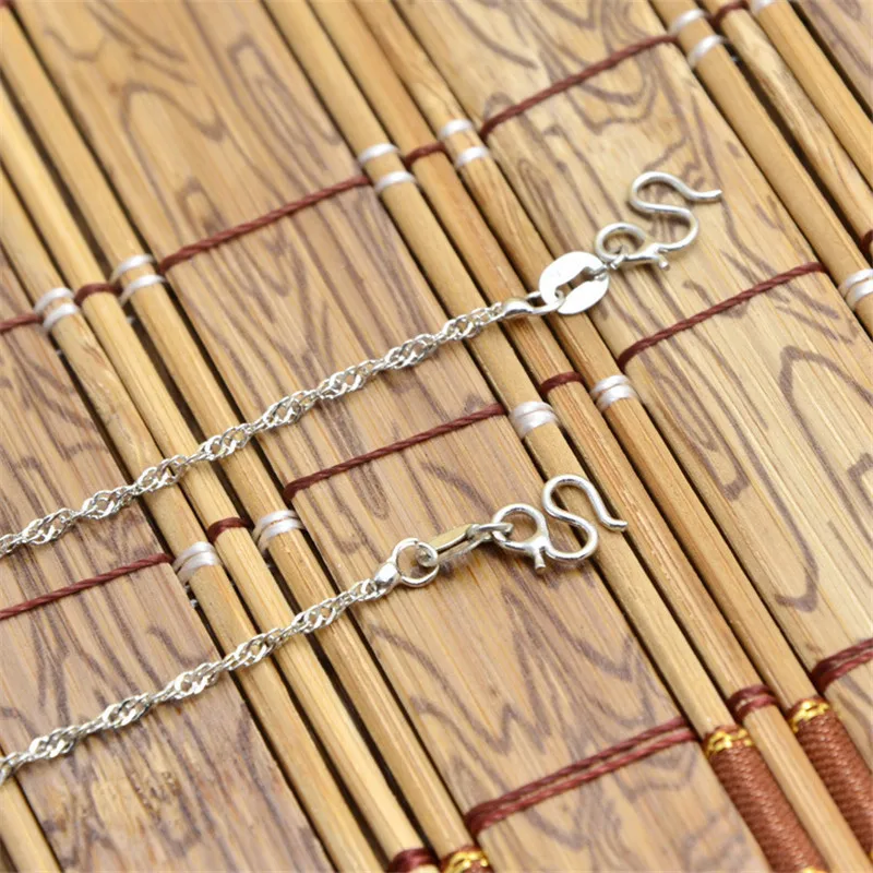 Женское серебряное ожерелье M MISM длинное с простой цепочкой|Колье| |